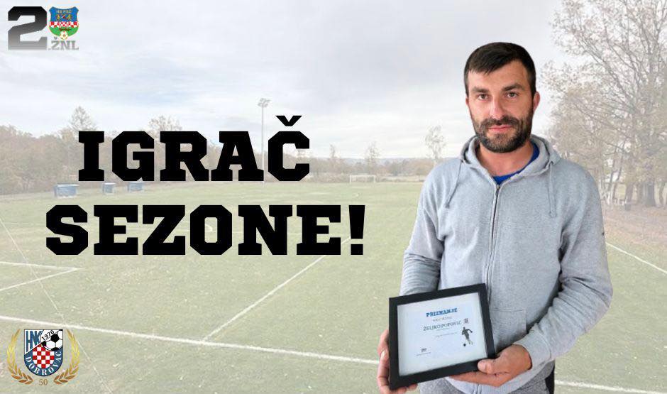 ŽELJKO POPOVIĆ IGRAČ SEZONE 2. ŽNL